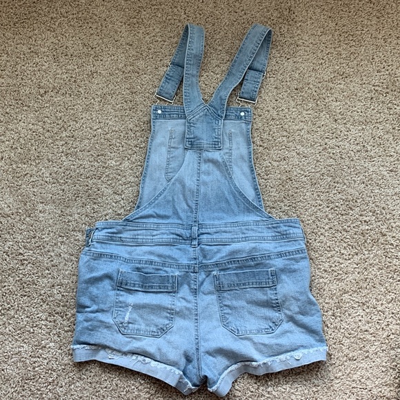 Blue Spice Bib Overall Shorts - Picture 6 of 6